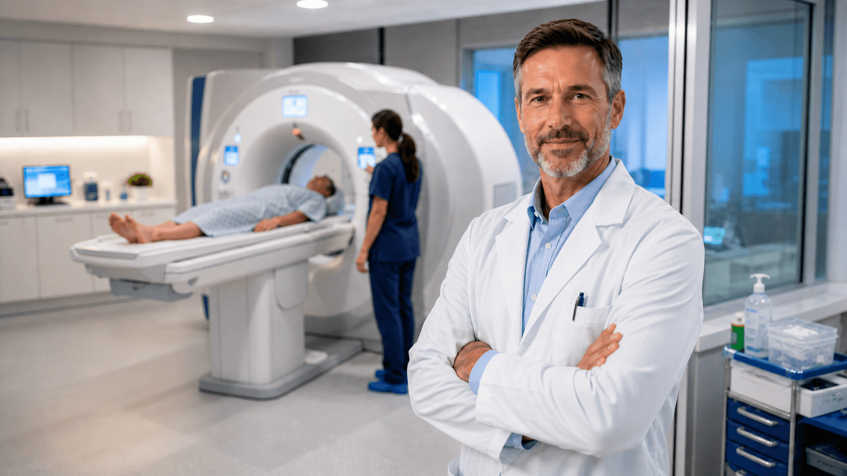 Modern imaging room for onsite contrast coverage